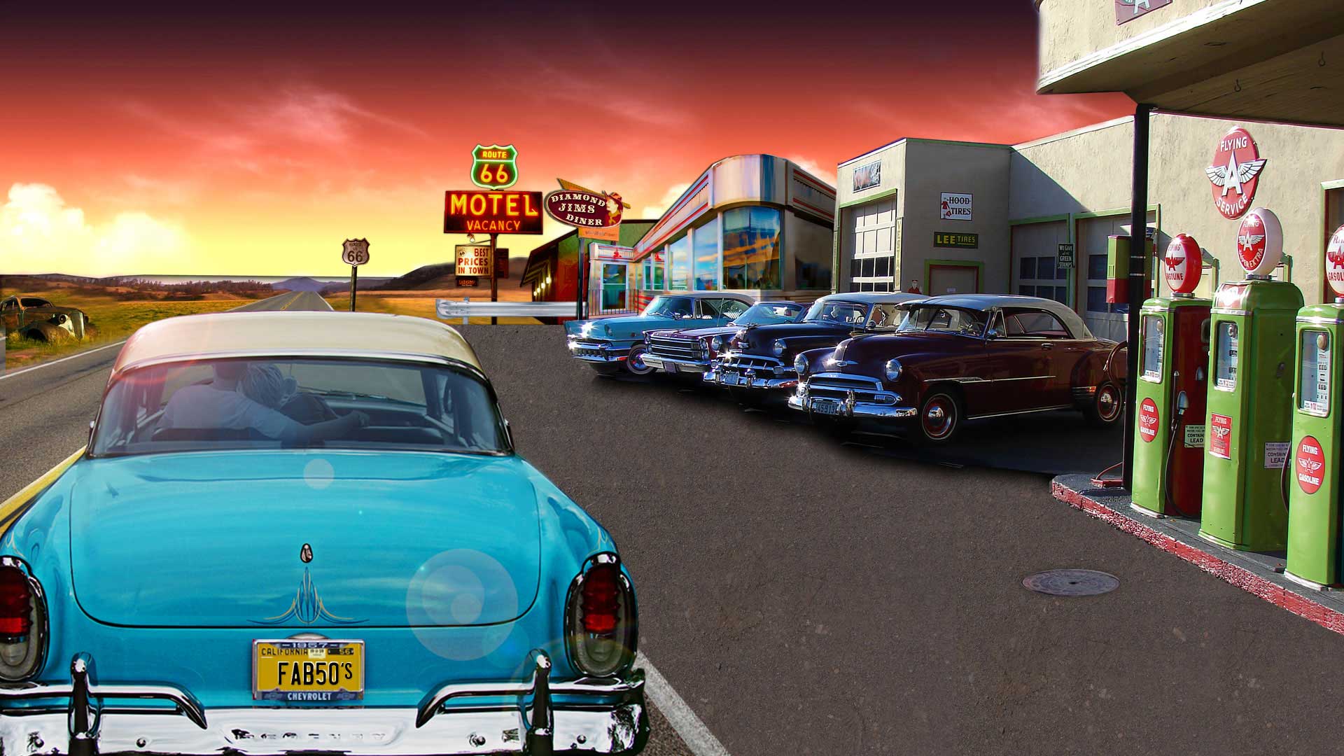 American Classic Cars From the 50s